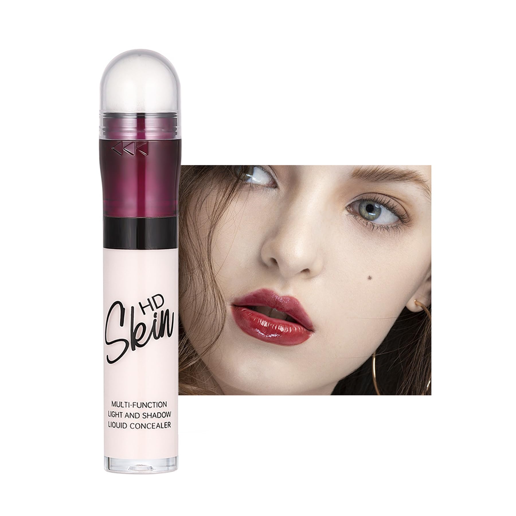 Concealer Stick Foundation Concealer Moisturizing Hydration Brightening Skin Tone Concealer Oil Control Waterproof With Applicator Cushion - TrustMedUSA