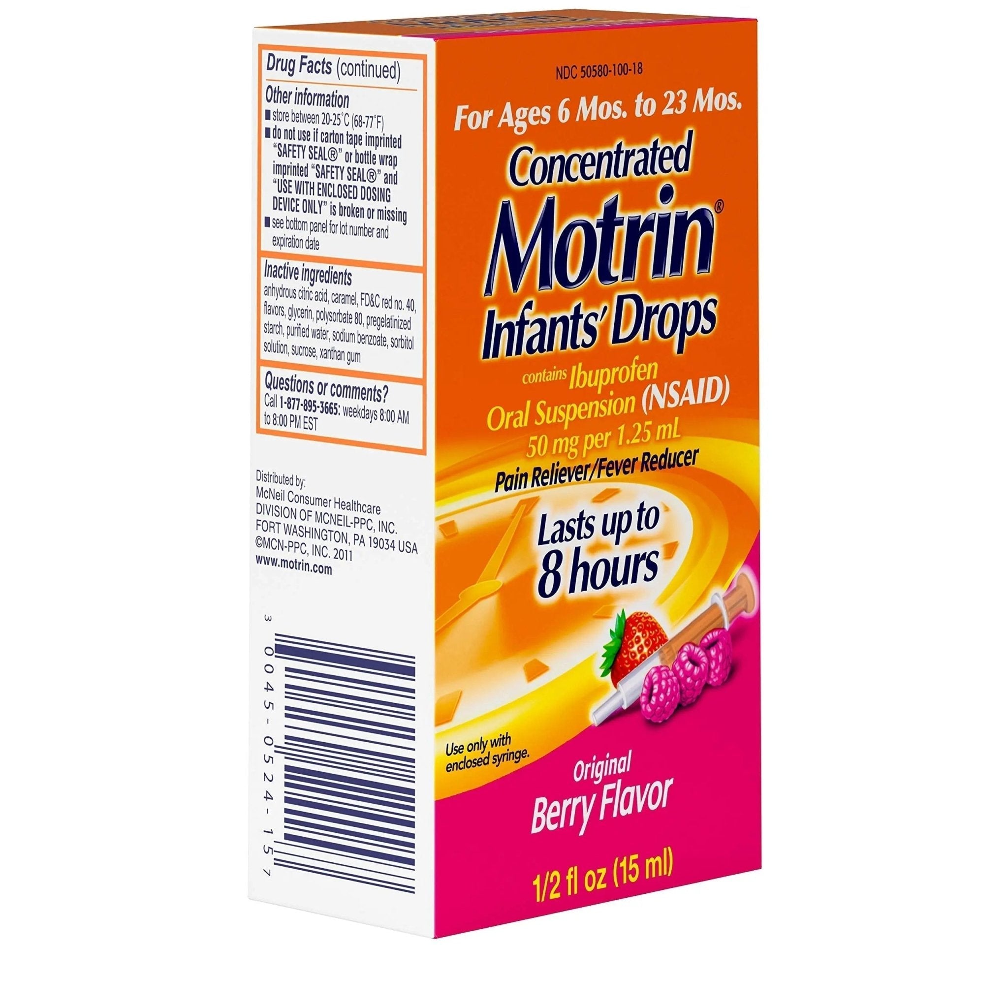 Concentrated Motrin Aspirin, 0.5 Fluid Ounce - TrustMedUSA