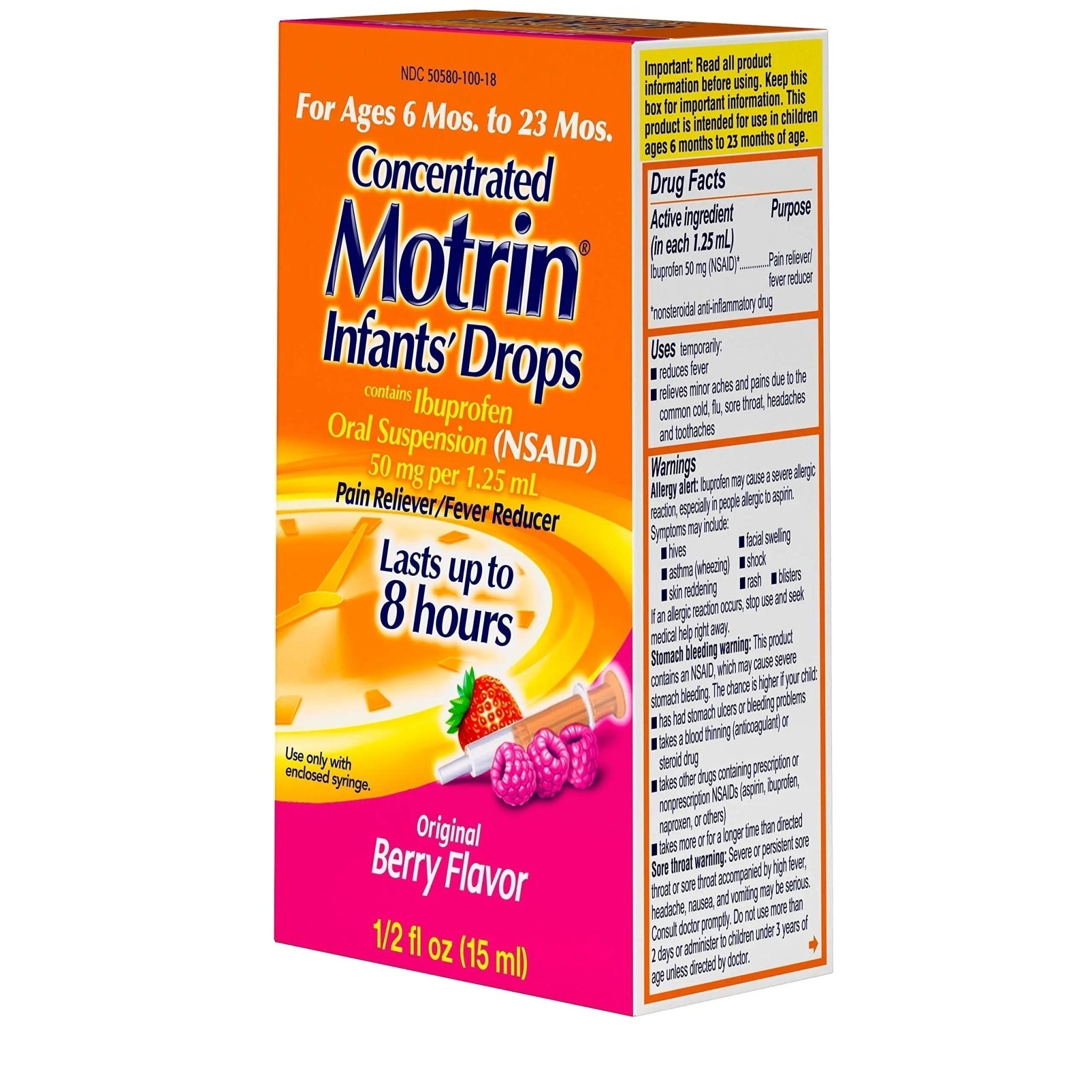 Concentrated Motrin Aspirin, 0.5 Fluid Ounce - TrustMedUSA