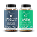 Conception for Him and Vital Liver Bundle - Male Fertility Booster & Prenatal Supplement + 9-in-1 Liver Support - TrustMedUSA