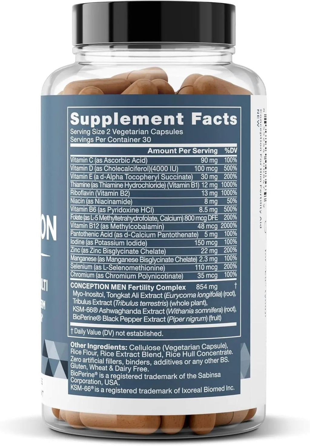 Conception for Him and Vital Liver Bundle - Male Fertility Booster & Prenatal Supplement + 9-in-1 Liver Support - TrustMedUSA