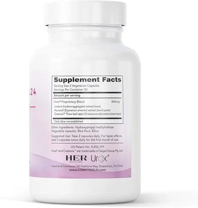 Confitrol24 Bladder Control Daily Supplement - TrustMedUSA
