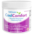 CoolComfort Personal Cleansing Pads with Organic Witch Hazel and Aloe Vera - All Natural and Fast Acting Wipes for Hemorrhoid Burning, Itching, Pain and Swelling - 100 Pads - No Parabens - Made in USA - TrustMedUSA