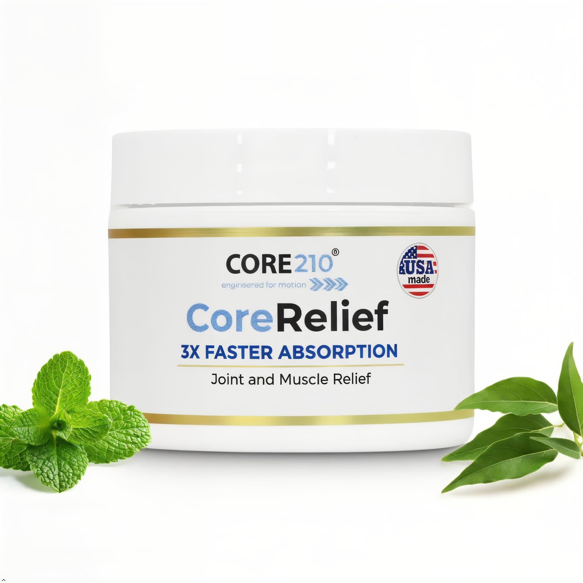 CopperJoint CoreRelief 2oz - Joint Pain Relief Cream for Knee, Neck, Hip, Shoulder & Simple Backache, Arthritis Cream Pain Reliever, Daily Cooling Non-Greasy Menthol Sore Muscle Rub - TrustMedUSA