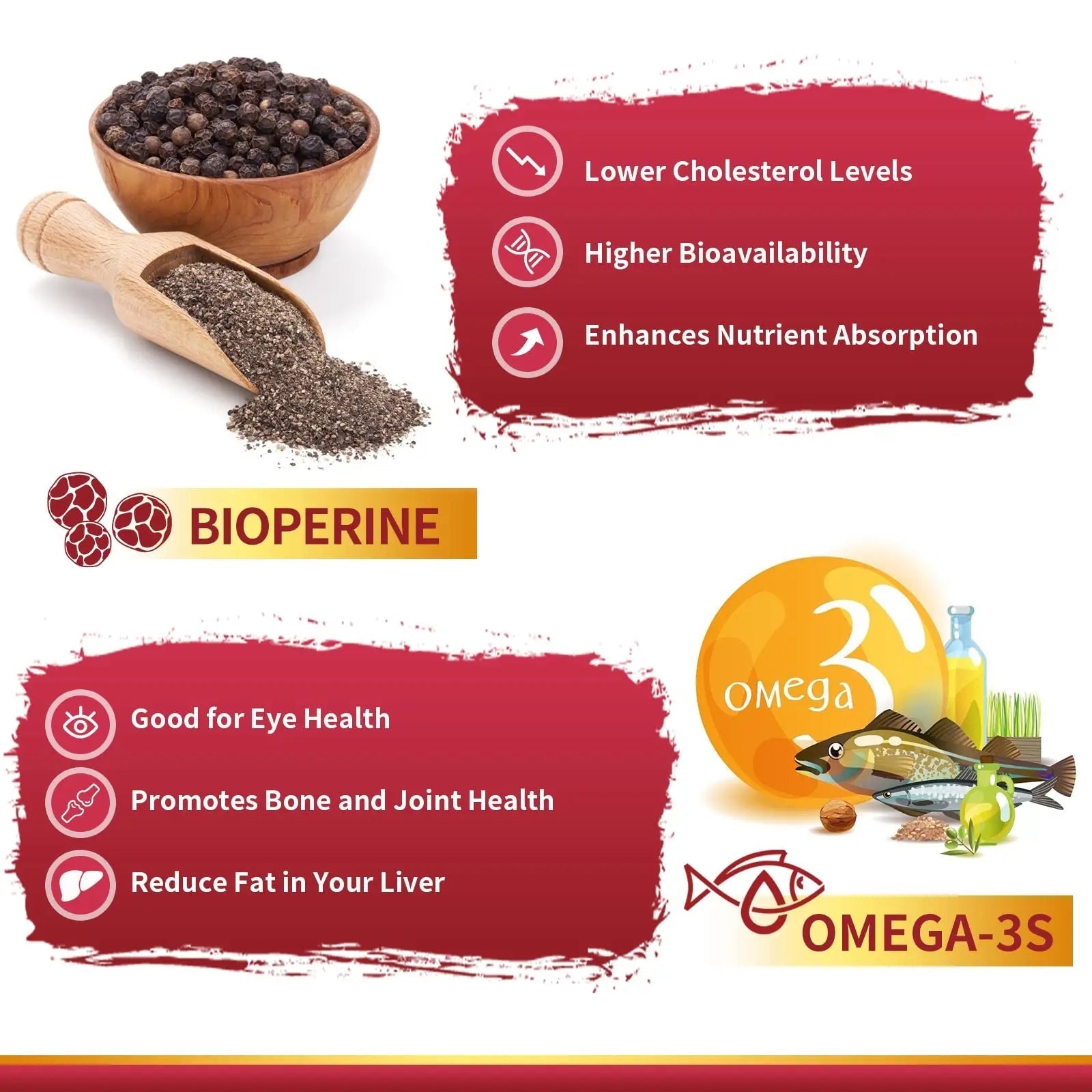CoQ10-200mg-Softgels with PQQ, BioPerine & Omega-3, 120 Servings Coenzyme Q10 - TrustMedUSA