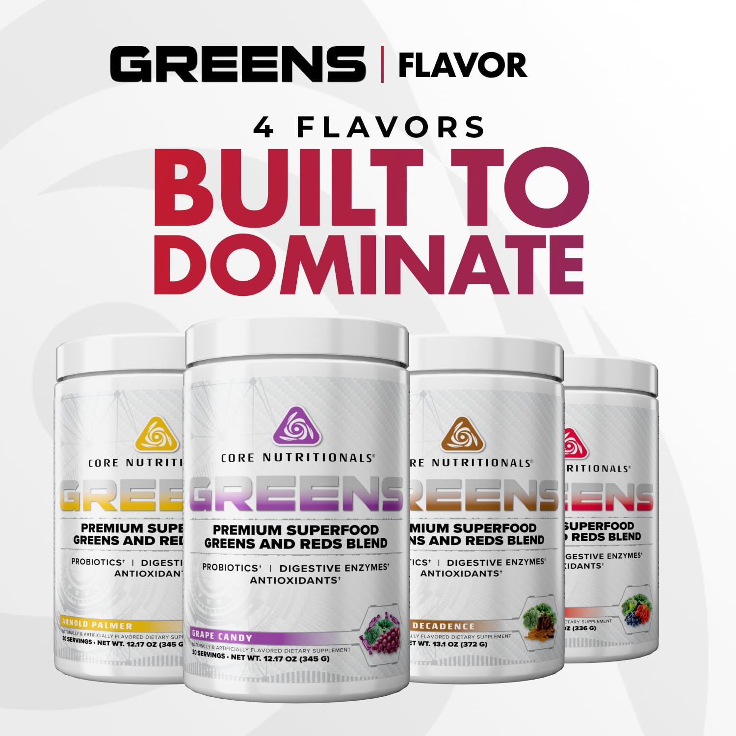 Core Nutritionals Greens | Premium Superfood Reds & Greens Blend | 5 Billion CFU Probiotics, Digestive Enzymes, & Antioxidants | 30 Servings (Berry Bliss) - TrustMedUSA