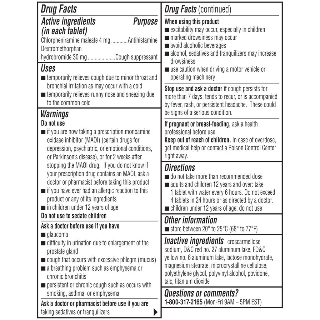 Coricidin HBP Decongestant-Free Cough and Cold Medicine - Specially Designed Relief for High Blood Pressure, Cough, Runny Nose, Sneezing and Cold Symptoms (16 Count) - Maple Wellness Supplements
