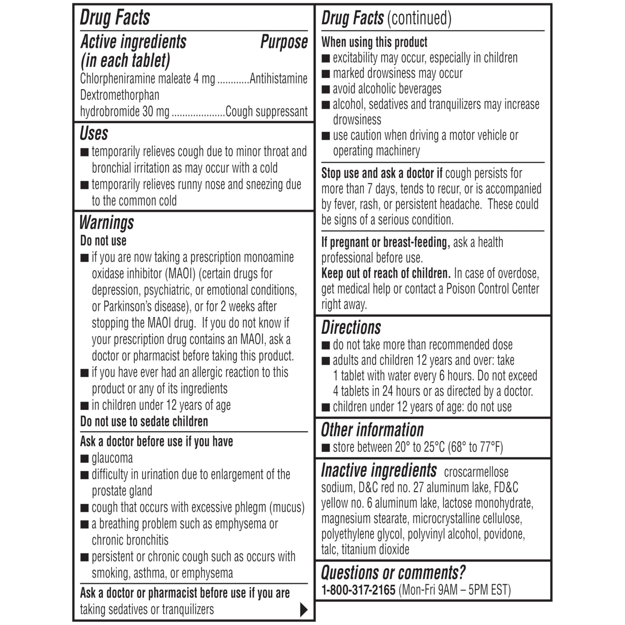 Coricidin HBP Decongestant-Free Cough and Cold Medicine - Specially Designed Relief for High Blood Pressure, Cough, Runny Nose, Sneezing and Cold Symptoms (16 Count) - Maple Wellness Supplements