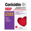 Coricidin HBP Decongestant-Free Cough and Cold Medicine - Specially Designed Relief for High Blood Pressure, Cough, Runny Nose, Sneezing and Cold Symptoms (16 Count) - Maple Wellness Supplements