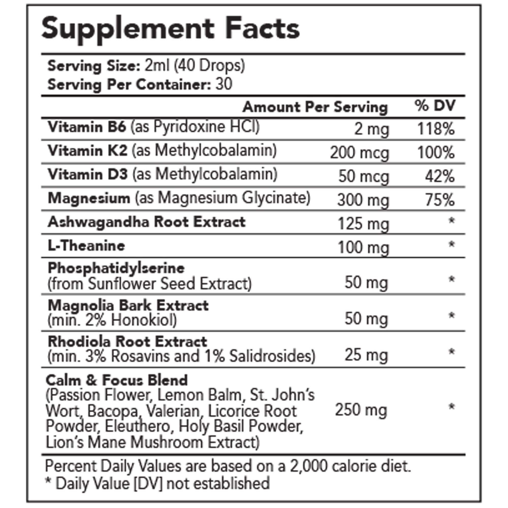 Cortisol Manager Drops with Magnesium & Ashwagandha - Advanced Liquid Blend for Relaxation, Supports Restful Sleep, Fast-Absorbing Liquid, Non-GMO, 2 Fl Oz - TrustMedUSA