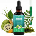CORTISOL REGULATE Soursop Liquid Drops, 10-in-1 Blend with Sea Moss, Moringa, Turmeric, Black Seed Oil, Oregano, and More, 2 fl oz (1 Pack) - TrustMedUSA