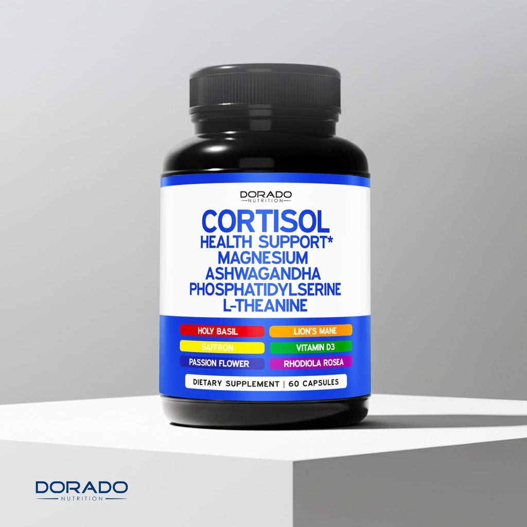 Cortisol Supplements for Women & Men with 14 in1 Blend (Magnesium, Ashwagandha, L Theanine & More) Healthy Cortisol Balance & Calm Mood Support - Third Party Tested, Non GMO, USA Made - 60 Count - TrustMedUSA