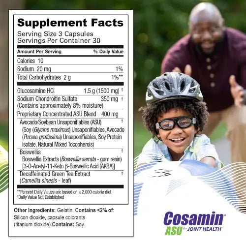 Cosamin ASU Joint Health Supplement – Advanced, Faster-Acting Formula, 90 Capsules - TrustMedUSA