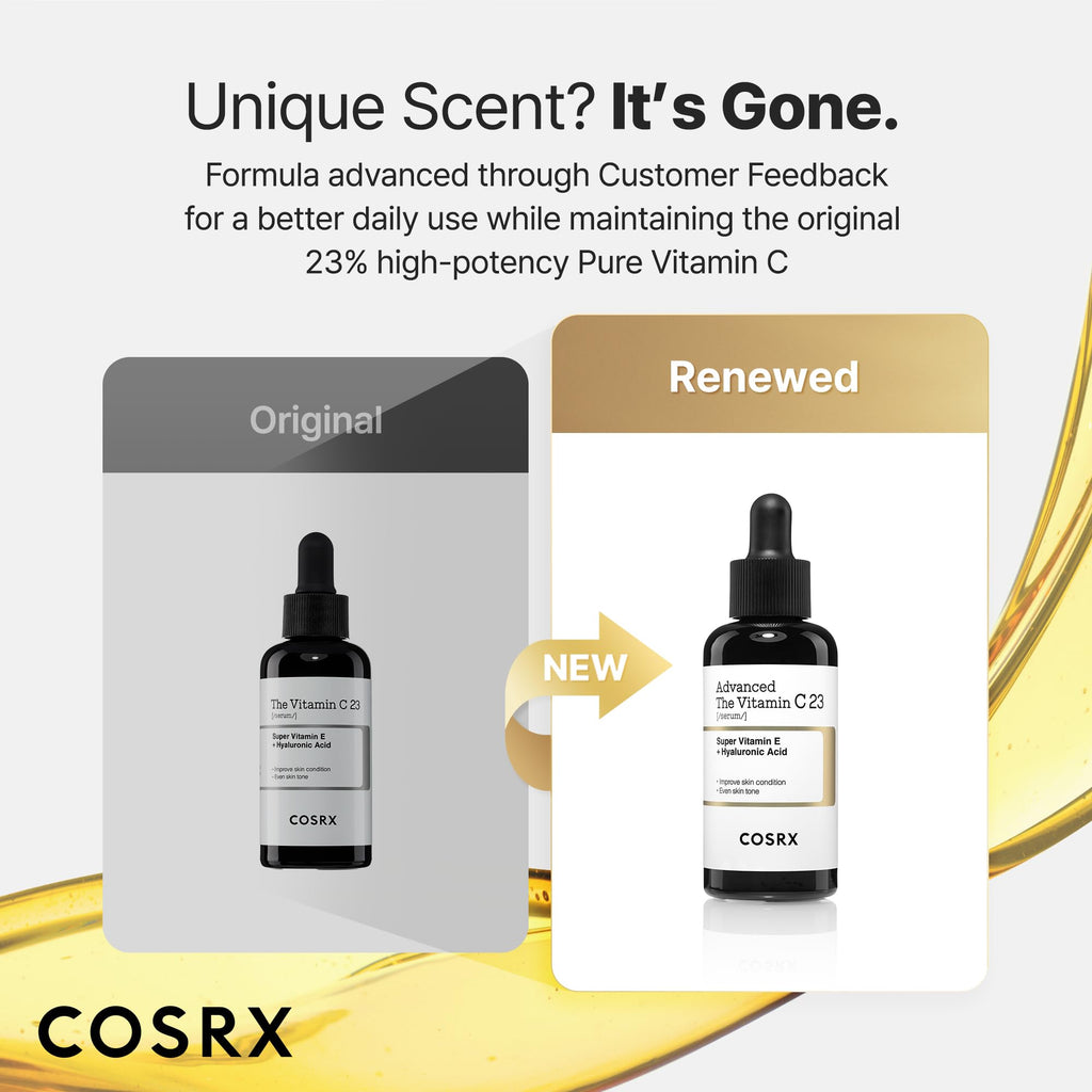 COSRX Advanced Pure Vitamin C 23% Serum with Vitamin E & Glutathione, Korean Vitamin C Serum for Fine Lines, Uneven Skin Tone & Dull Skin, 0.7oz, Korean Skin Care, Mothers Day Gifts for Mom & Wife - Maple Wellness Supplements