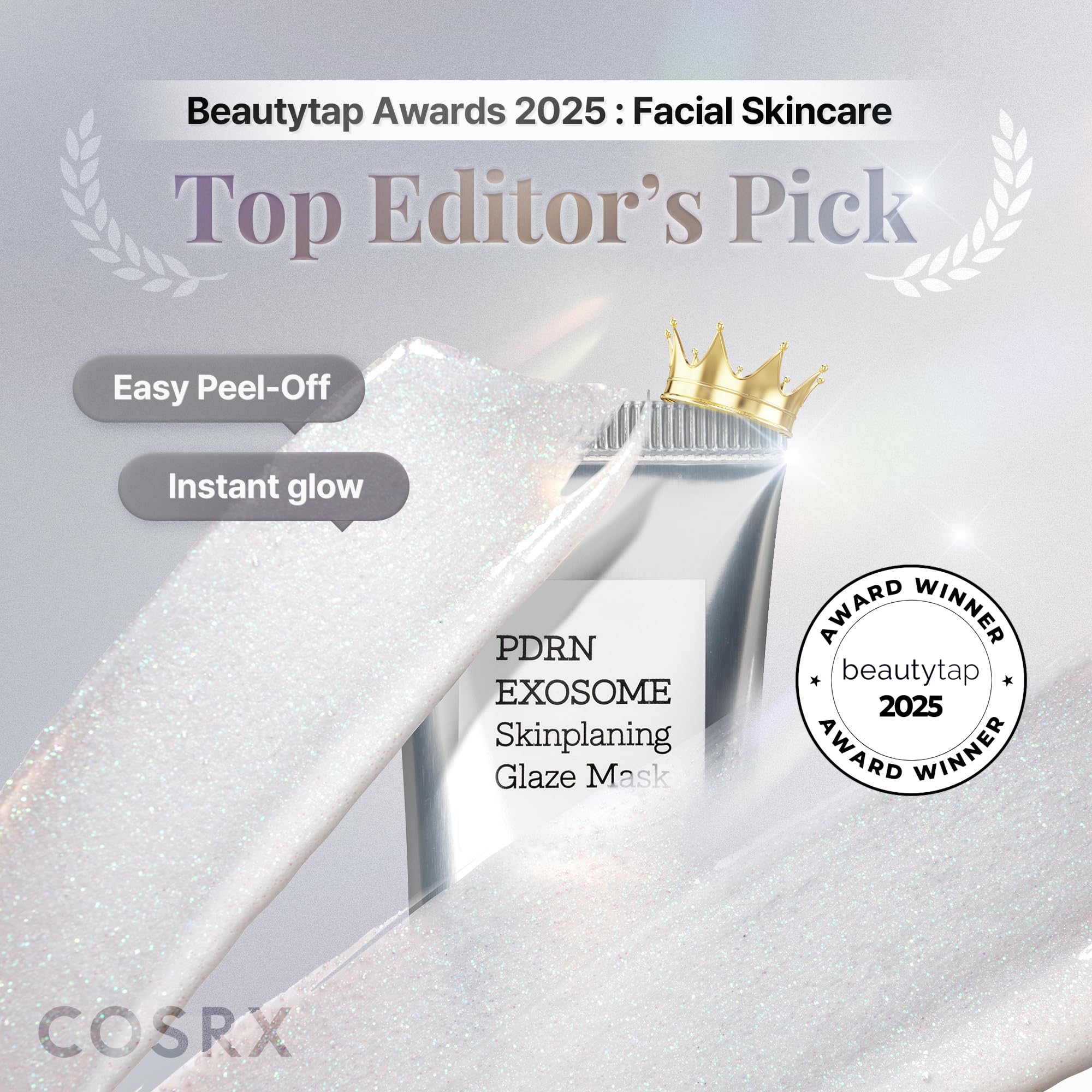 COSRX PDRN EXOSOME Glaze Wrapping Mask with SALMON DNA PDRN, Instant Glow, Easy Peel-Off Overnight Mask for Glass Skin, Firmness, Elasticity & Skin Texture Care, Mothers day gift, Korean Skin Care - Maple Wellness Supplements