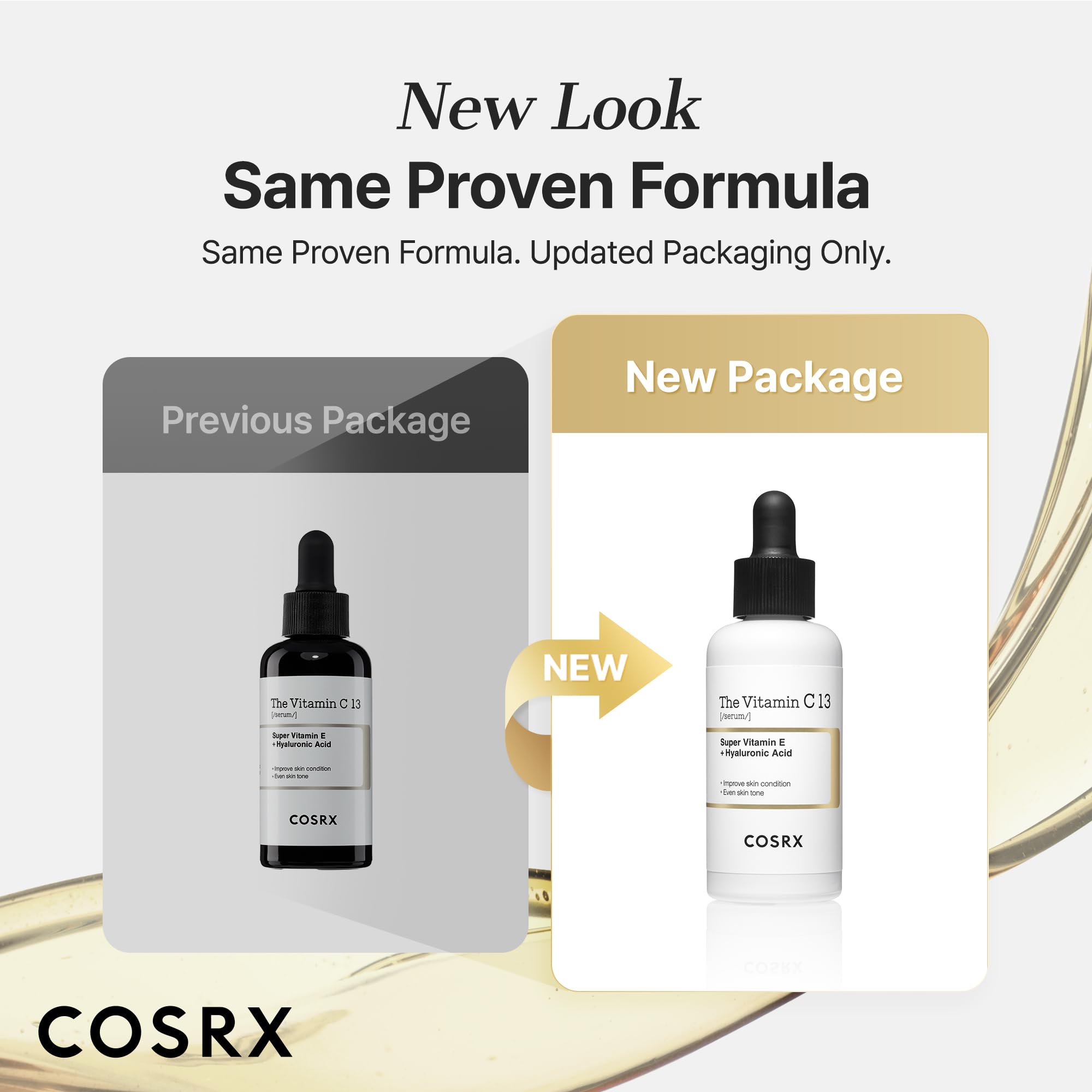 COSRX Pure Vitamin C 13% Serum (Renewal) with Vitamin E & Hyaluronic Acid, Korean Vitamin C Serum, Hydrating Facial Serum for Uneven Skin Tone, Dull Skin, 0.67 oz, Korean Skin Care, Mothers Day Gifts - Maple Wellness Supplements
