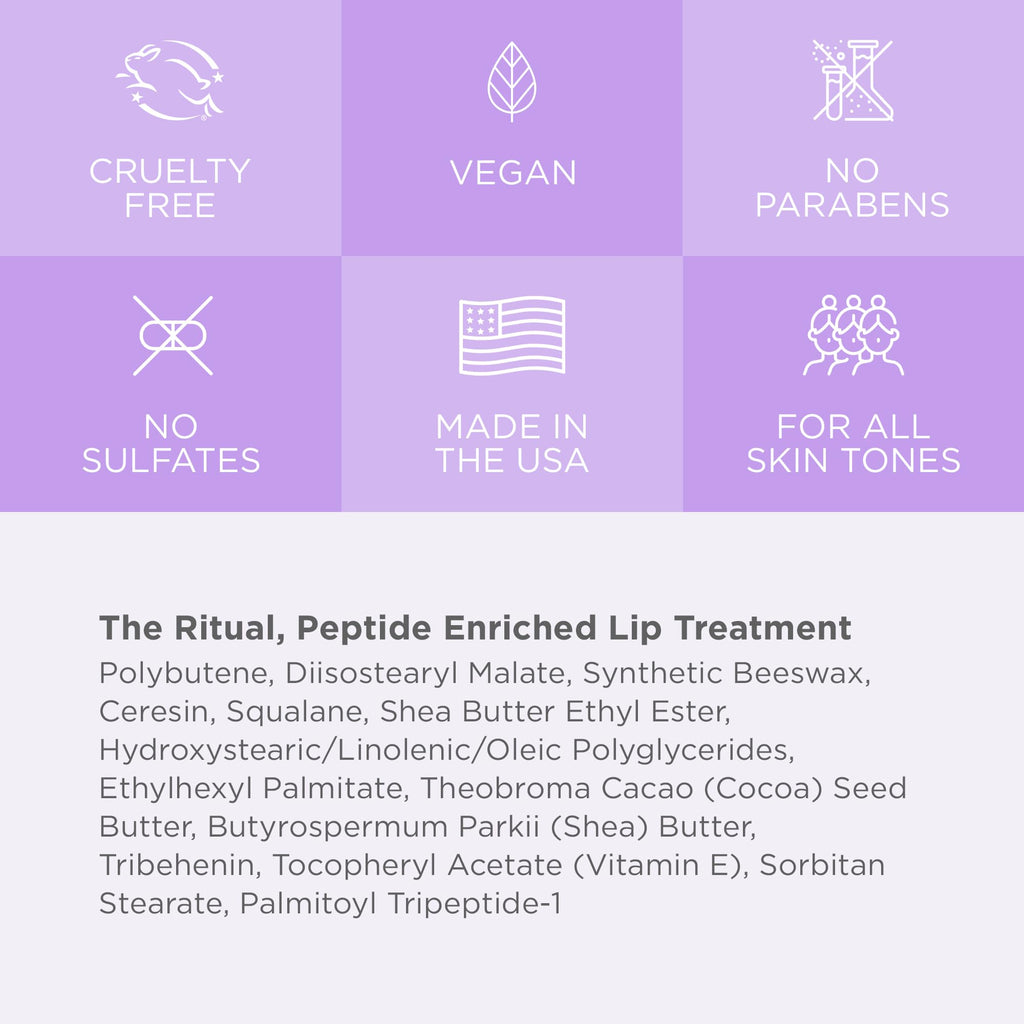 Cote Beauty’s The Ritual Lip Moisturizer for Women with Peptides, Shea Butter & Cocoa Butter for Soft & Supple Lips, Softens, and Soothes, Vegan & Cruelty-Free, 0.33 Fl Oz - TrustMedUSA