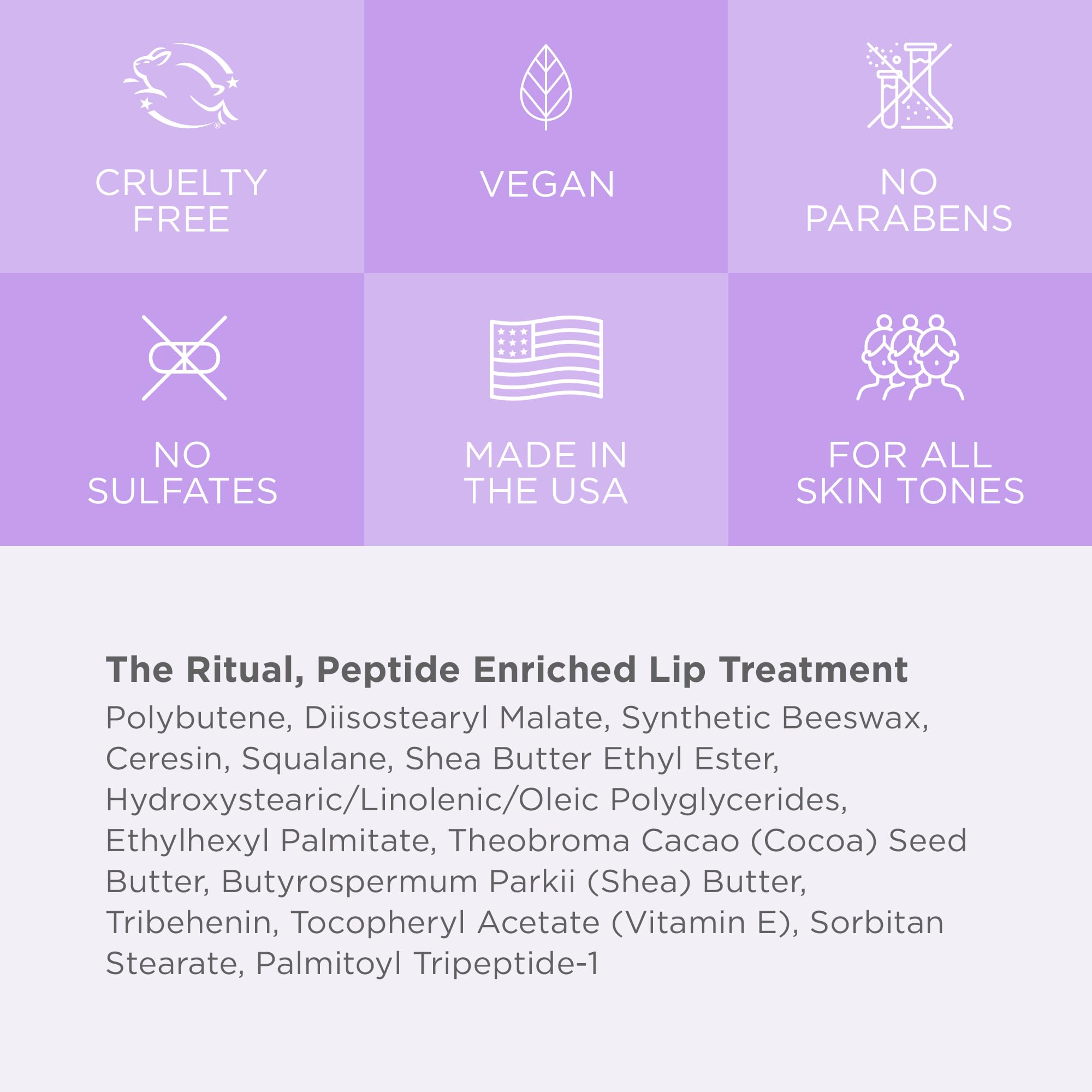 Cote Beauty’s The Ritual Lip Moisturizer for Women with Peptides, Shea Butter & Cocoa Butter for Soft & Supple Lips, Softens, and Soothes, Vegan & Cruelty-Free, 0.33 Fl Oz - TrustMedUSA