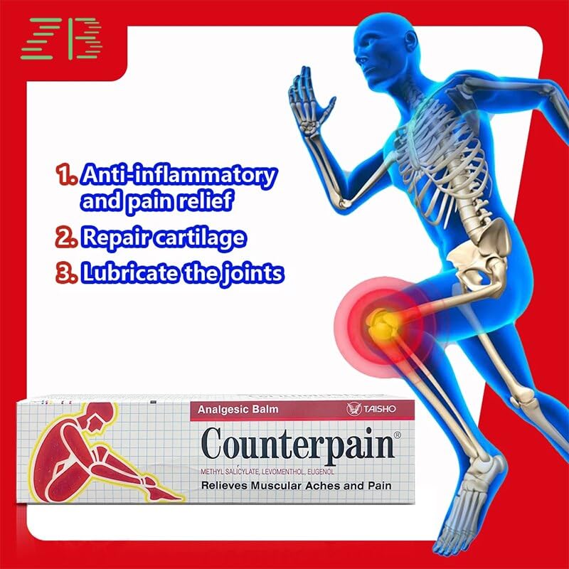 Counterpain® Warm Balm for Temporary Relief of Minor Muscular Aches and Pain, Methyl Salicylate, Levomenthol, Eugenol, Made in Indonesia - TrustMedUSA