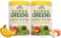 Country Farms Super Greens Apple Banana Powder Smoothie, Organic Super Foods, USDA Organic Drink Mix, Fruits, Vegetables, Mushrooms, Superfood Nutrition, 40 Servings, 2 Pack - TrustMedUSA