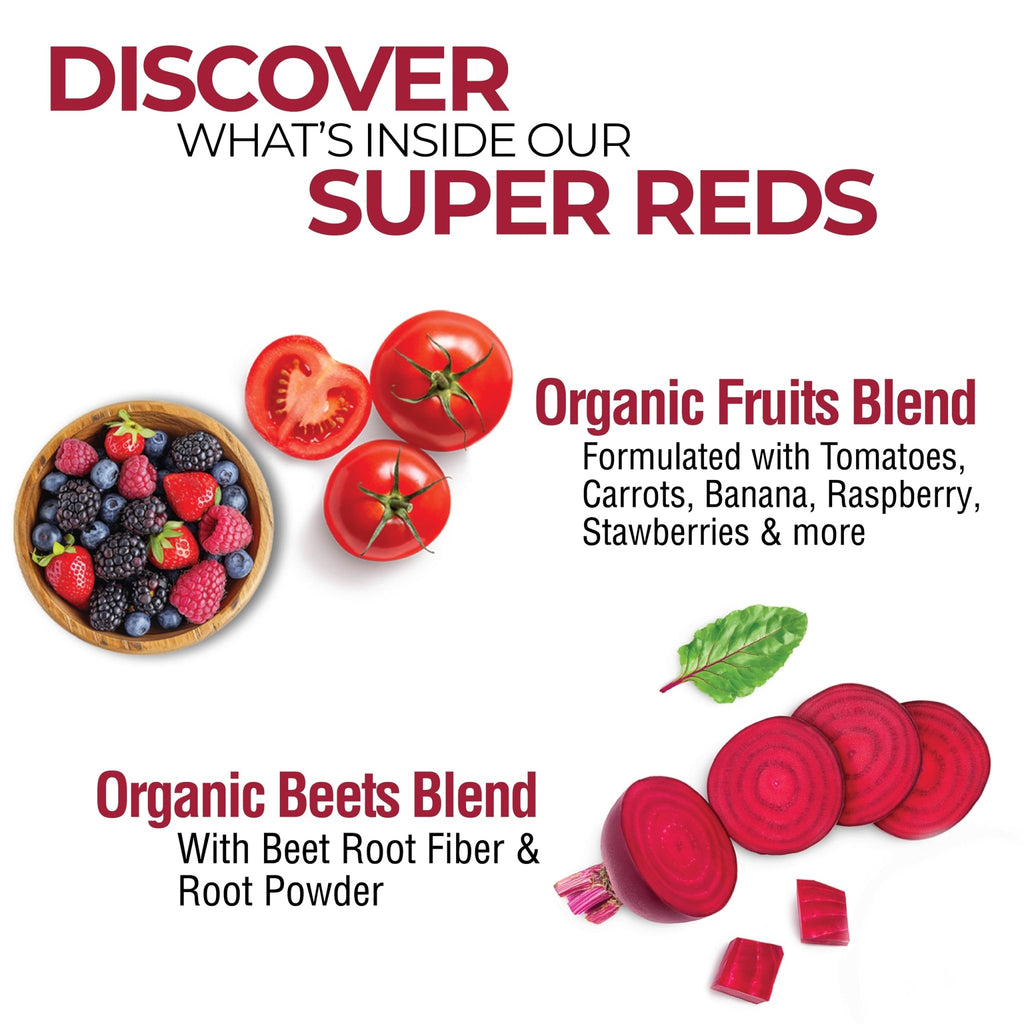 COUNTRY FARMS Super Reds, Energizing Polyphenol Superfood, 48 Super Fruits and Berries, Powerful Antioxidants and Polyphenols, Supports Energy, 20 Servings, Mixed Berry Flavor - TrustMedUSA