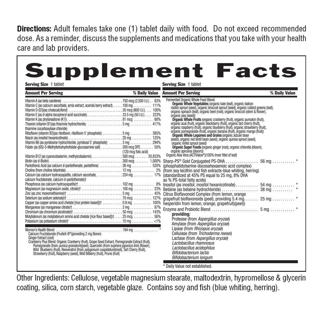 Country Life CORE Daily-1 for Women 50+ Multivitamin - Formulated for Women Over 50, Complete Daily Nutrition with Women's Health Blend, Coenzymated B Vitamins, Probiotics, and Digestive Enzymes - TrustMedUSA