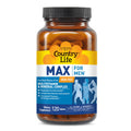Country Life Max for Men Multivitamin: Iron-Free, Gluten Free, Saw Palmetto, Lycopene, Daily Support for Energy, Heart & Men's Health,120 Vegetarian Tablets - TrustMedUSA