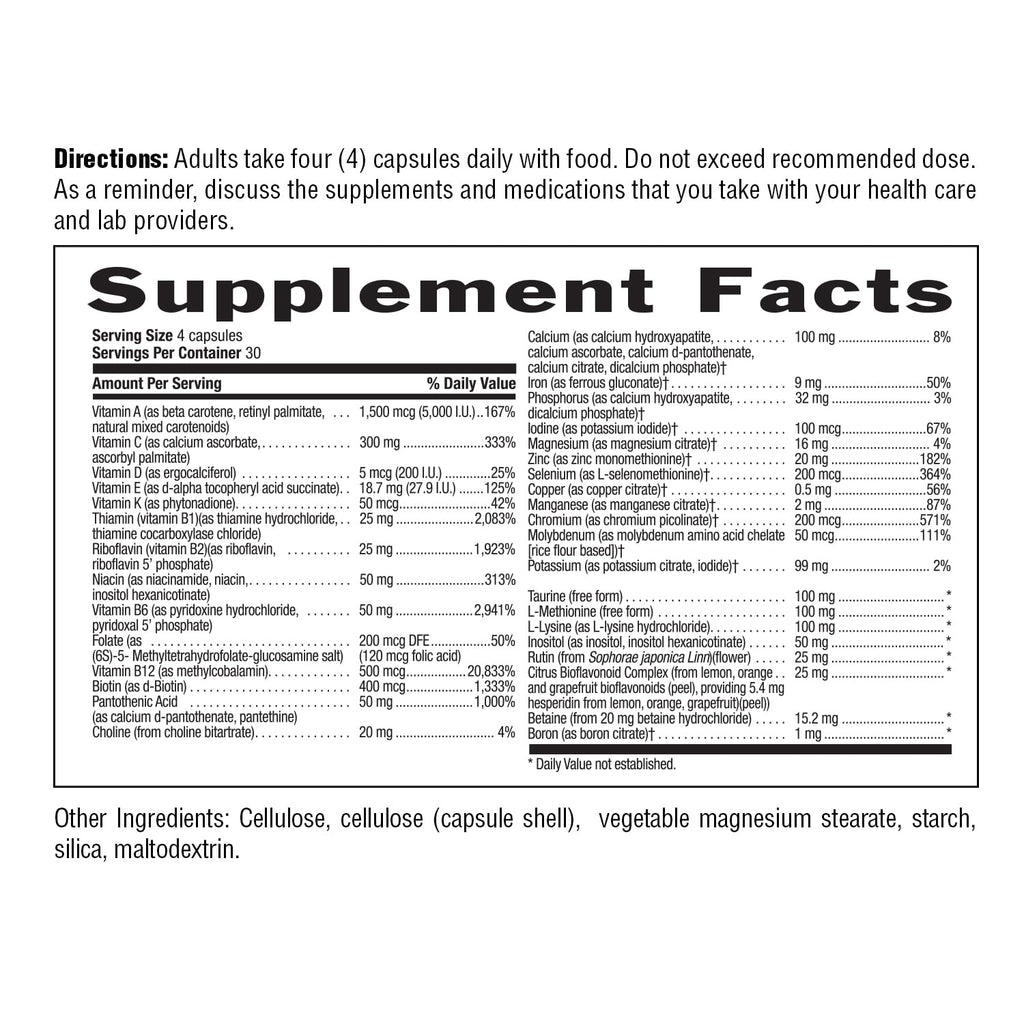 Country Life Max for Vegans - 120 Vegan Capsules - Daily Multivitamins - Immune Support Supplement - Contains Vitamin B12, Iron, Amino Acids, Coenzyme B Vitamins - Gluten-Free - TrustMedUSA