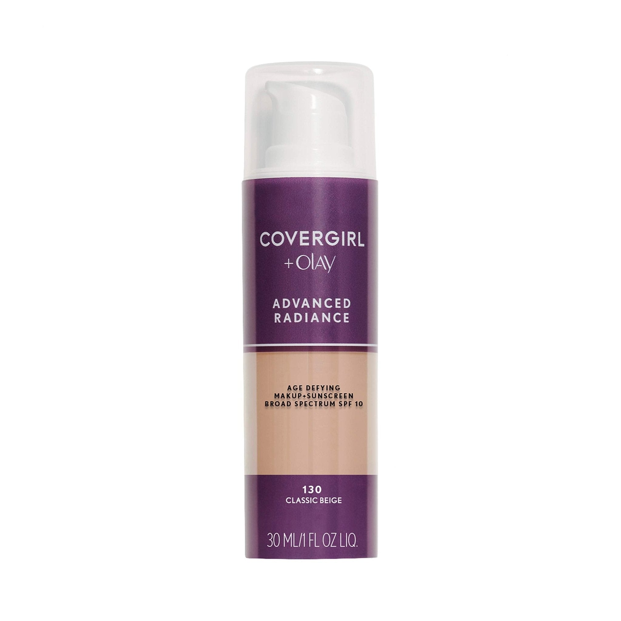 COVERGIRL Advanced Radiance Age-Defying Foundation Makeup, Classic Beige, 1 oz (Packaging May Vary) - TrustMedUSA