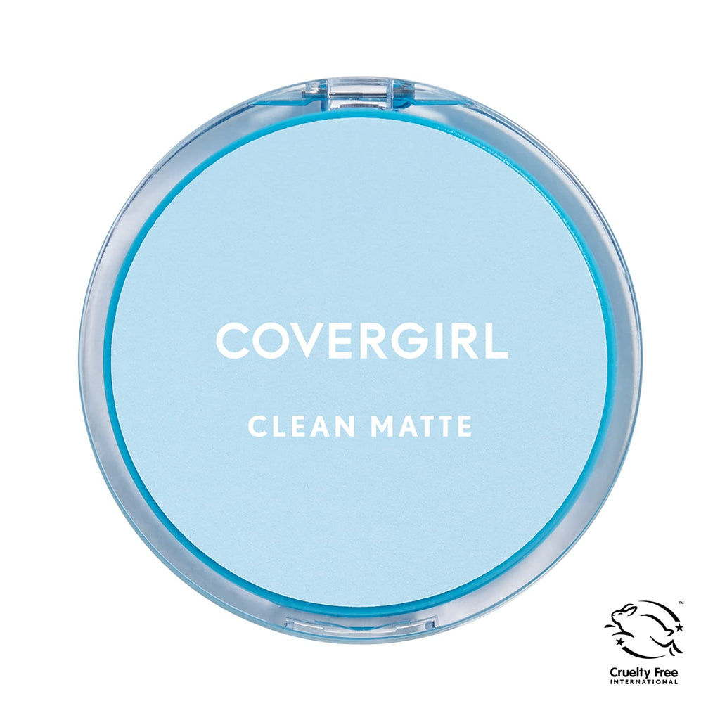 COVERGIRL Clean Matte Pressed Powder, Medium Light 535, 0.35 Oz, Pack of 1 (Packaging May Vary) - TrustMedUSA