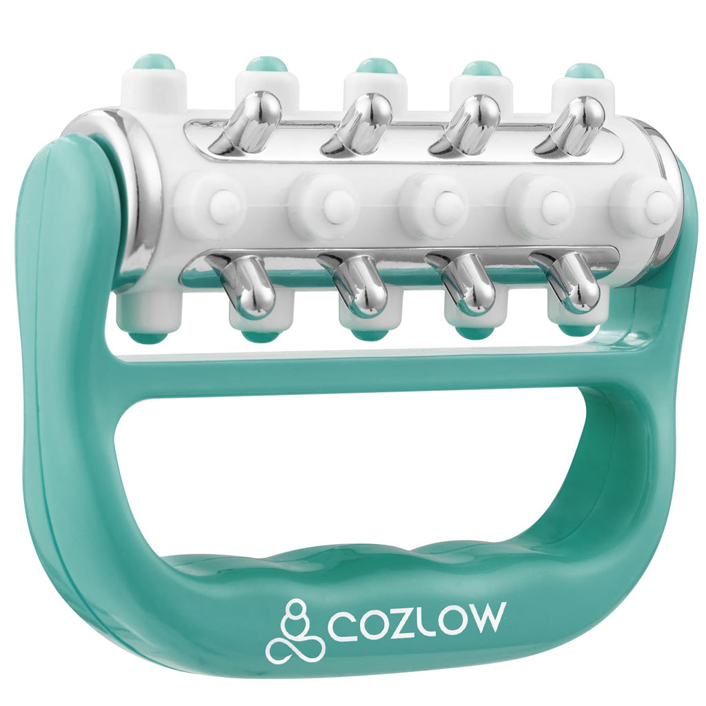 COZLOW - MyoRelease Lymphatic Drainage Massager - Green - Handheld Fascia Release + Scar Tissue Massage Roller for Shoulder, Neck, Belly, Thigh, Leg, Back, Glutes - Helps Reduce Cellulite Appearance - Maple Wellness Supplements