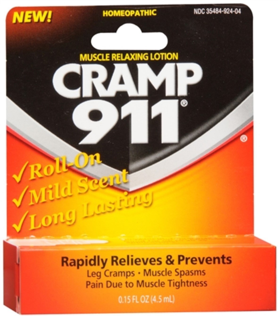 Cramp 911 Muscle Relaxing Roll-On Lotion 4.50 mL (Pack of 6) - TrustMedUSA
