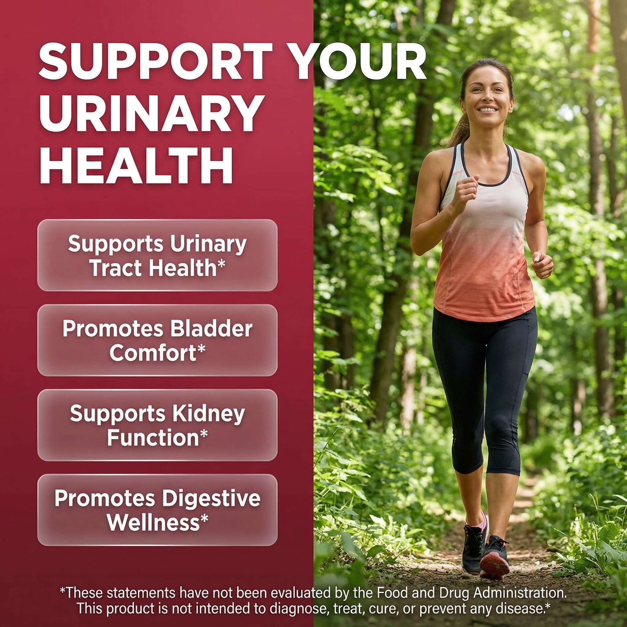 Cran Flow Cranberry Pills for Urinary Health D-Mannose Milk Thistle Dandelion Inulin Vitamin C Prebiotics and Probiotics Bladder Support By Clean Nutra - TrustMedUSA