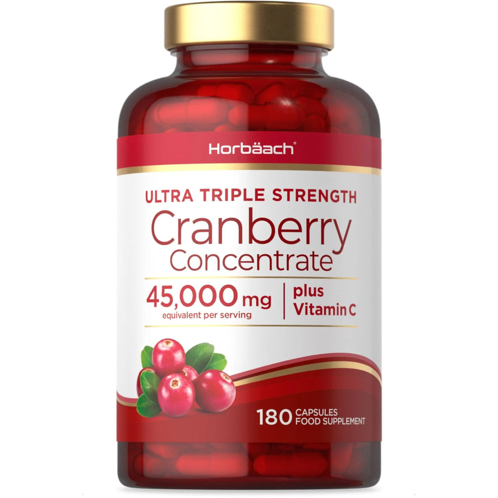 Cranberry Capsules 45,000 mg | High Strength Cranberry Extract with Vitamin C - TrustMedUSA