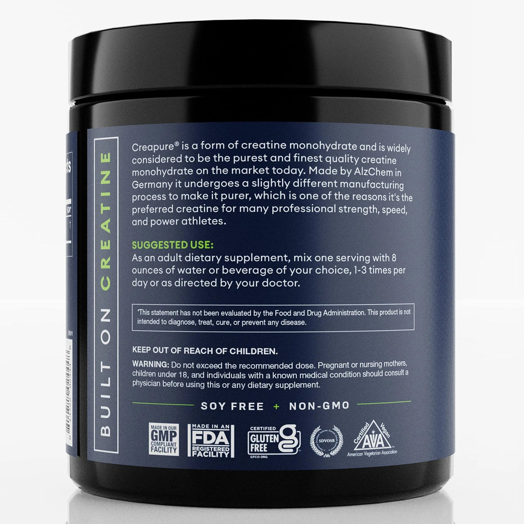 CREA SUPPS Premium Creapure Creatine Monohydrate Powder | Pure, Vegan, Keto - TrustMedUSA