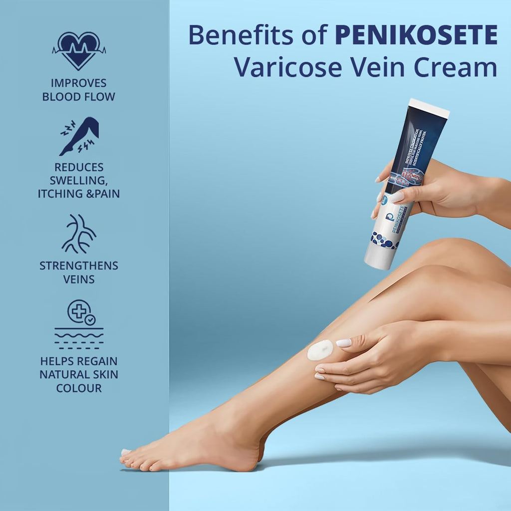 Cream Ayurvedic Solution for Management of Varicose Veins, Spider Veins, Varicocele Helps Reach The Root Cause of varicose Veins Reduces Cramps, Itching & Swelling. Single Tube (25 GMS). - TrustMedUSA