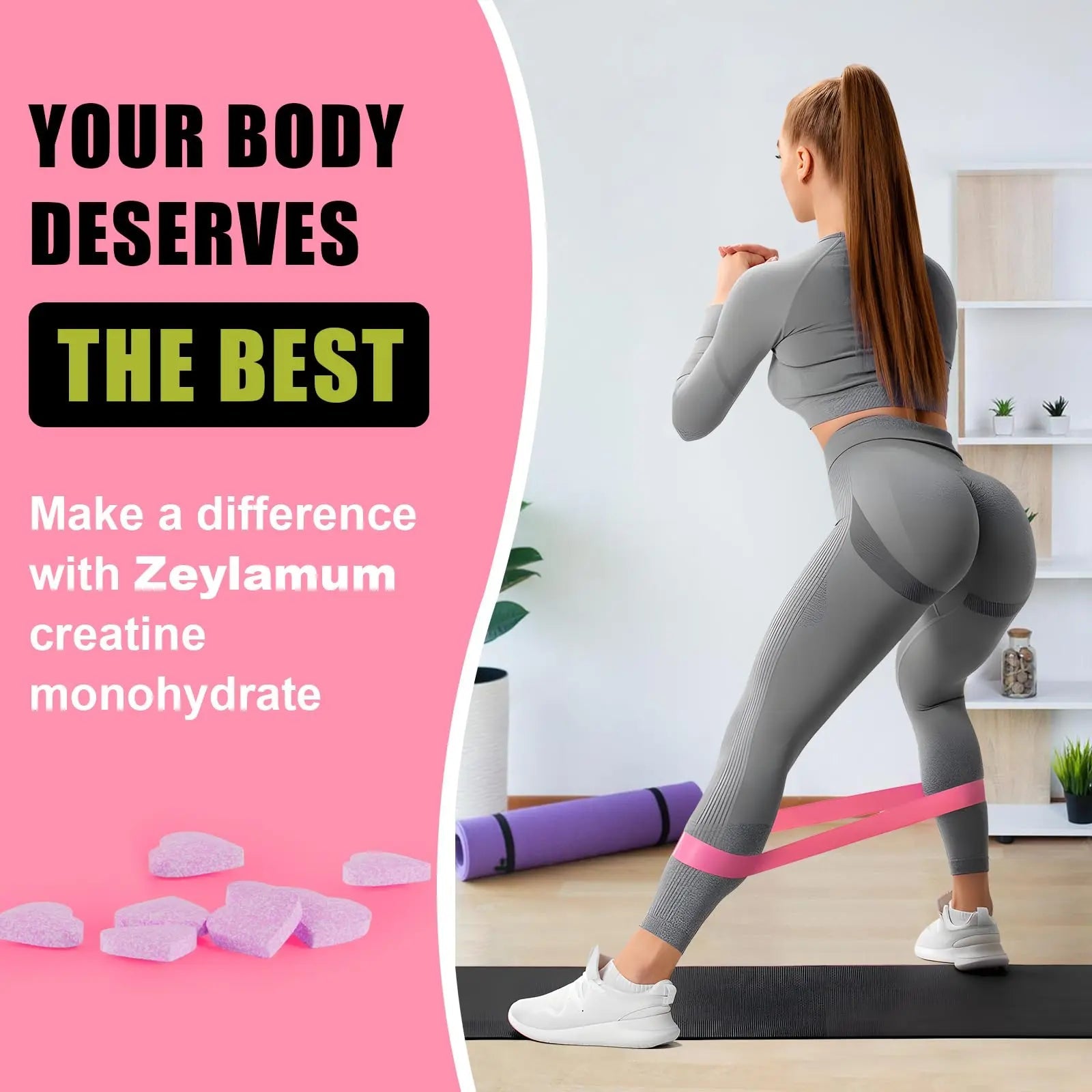 Creatine Monohydrate for Women, Creatine Supplement 3000mg, with Hydrolyzed - TrustMedUSA