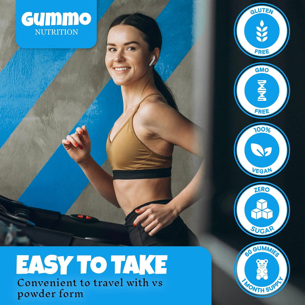 Creatine Monohydrate Gummies 4000mg for Men & Women - 60 Chewable Creatine - TrustMedUSA