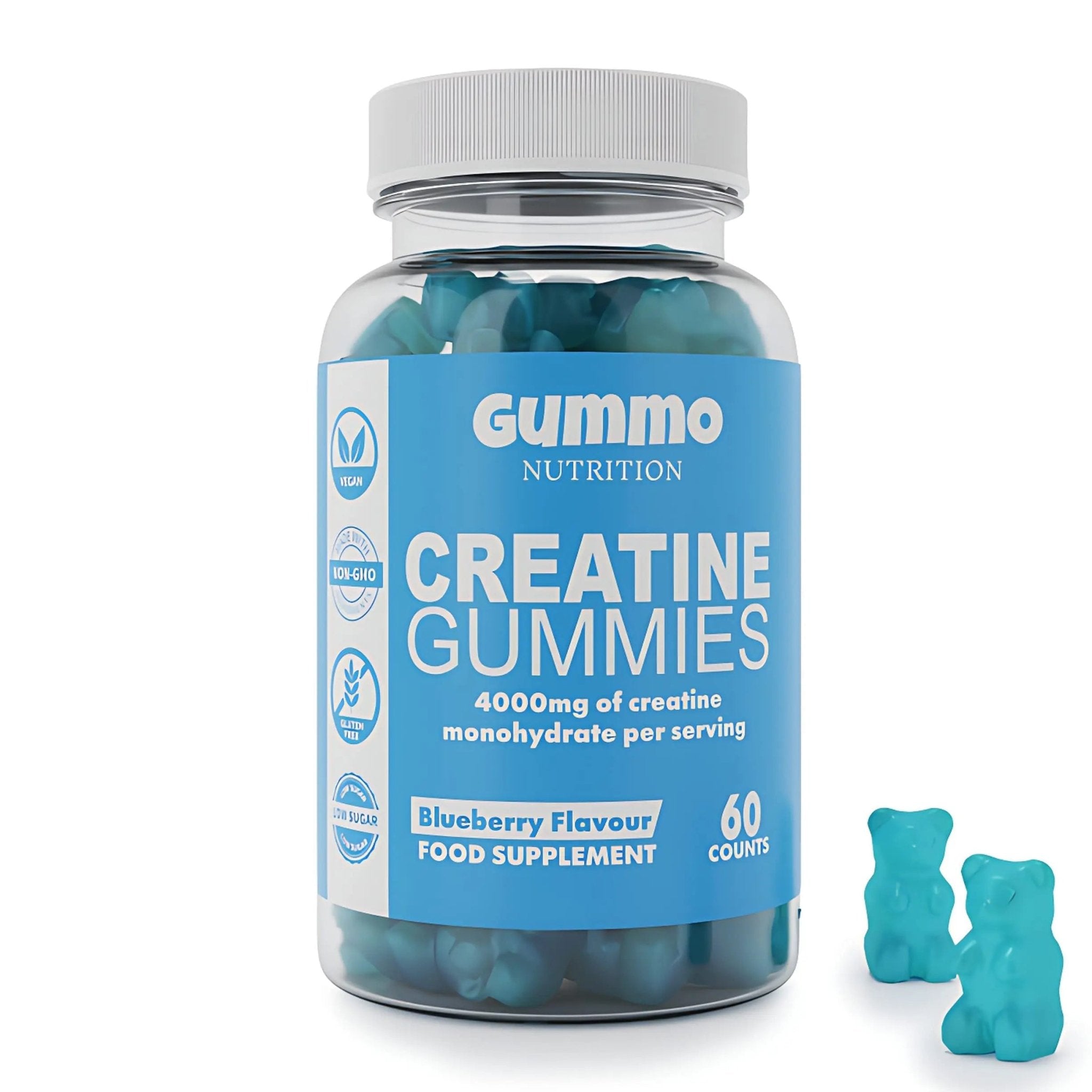 Creatine Monohydrate Gummies 4000mg for Men & Women - 60 Chewable Creatine - TrustMedUSA