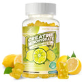 Creatine Monohydrate Gummies Complex for Men & Women -Advanced Formula W/L-Taurine + Vitamin B12, Sugar Free Chewable Supplement,90 Lemon Gummies - Maple Wellness Supplements