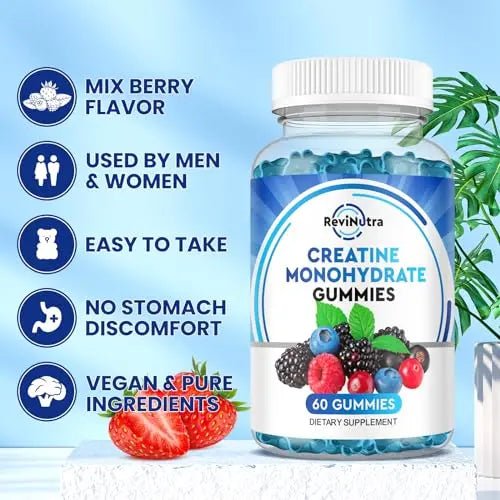 Creatine Monohydrate Gummies for Men & Women, Chewables Creatine Monohydrate - TrustMedUSA