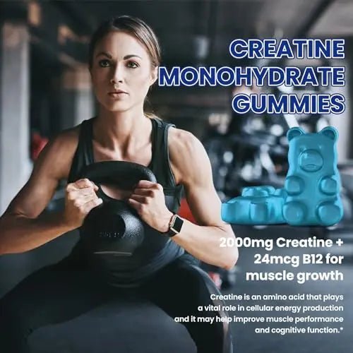 Creatine Monohydrate Gummies for Men & Women, Chewables Creatine Monohydrate - TrustMedUSA