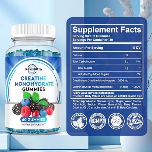 Creatine Monohydrate Gummies for Men & Women, Chewables Creatine Monohydrate - TrustMedUSA