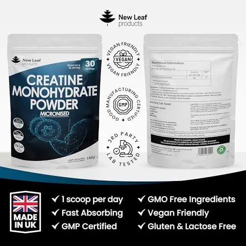 Creatine Monohydrate Powder 100% Pure Micronized Creatine - 150g Increased Absorption - TrustMedUSA