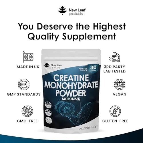 Creatine Monohydrate Powder 100% Pure Micronized Creatine - 150g Increased Absorption - TrustMedUSA