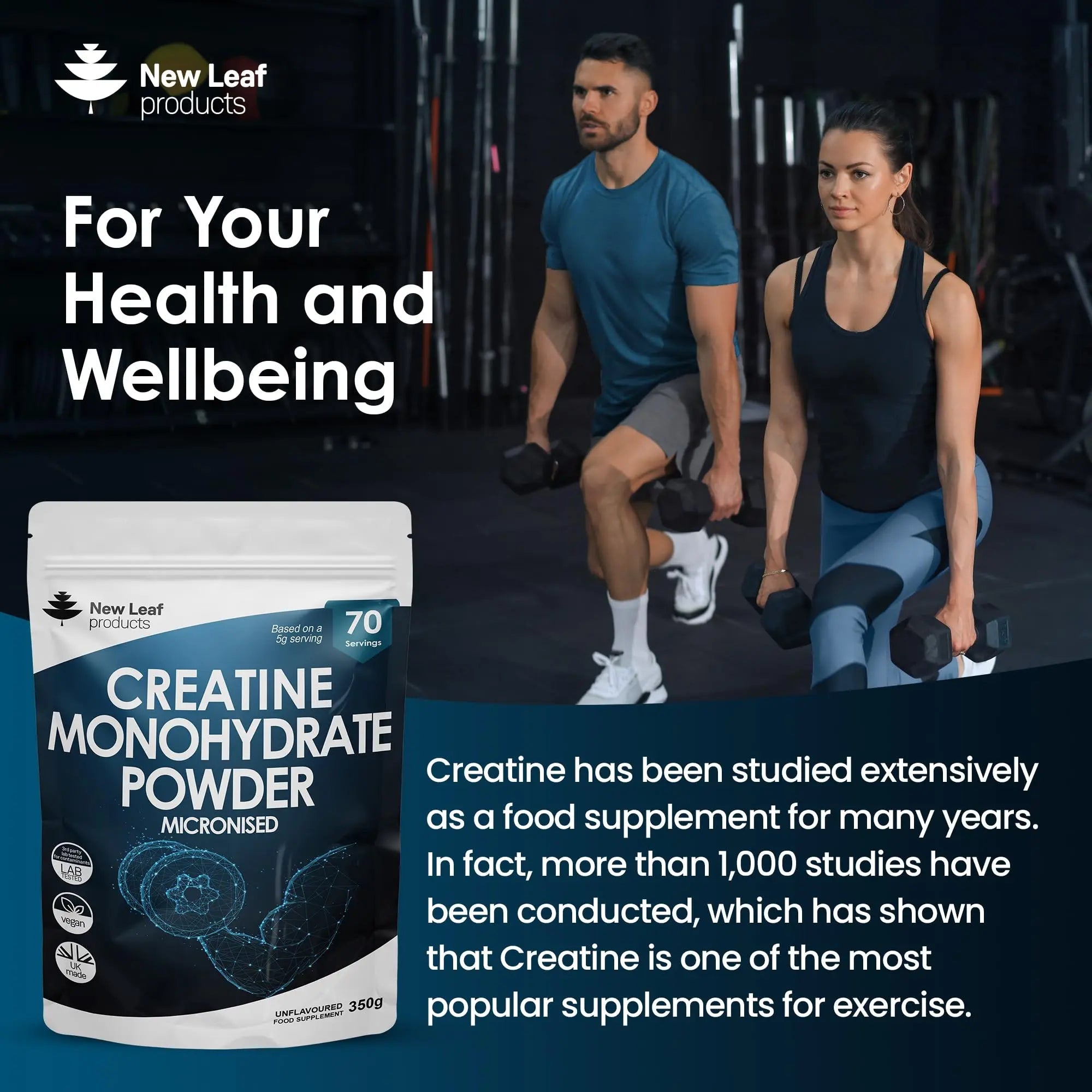Creatine Monohydrate Powder 100% Pure Micronized Creatine - 350g Increased Absorption - TrustMedUSA