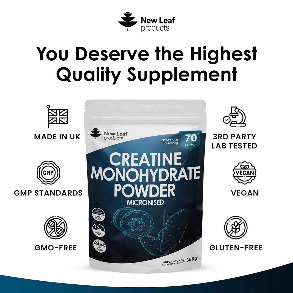 Creatine Monohydrate Powder 100% Pure Micronized Creatine - 350g Increased Absorption - TrustMedUSA