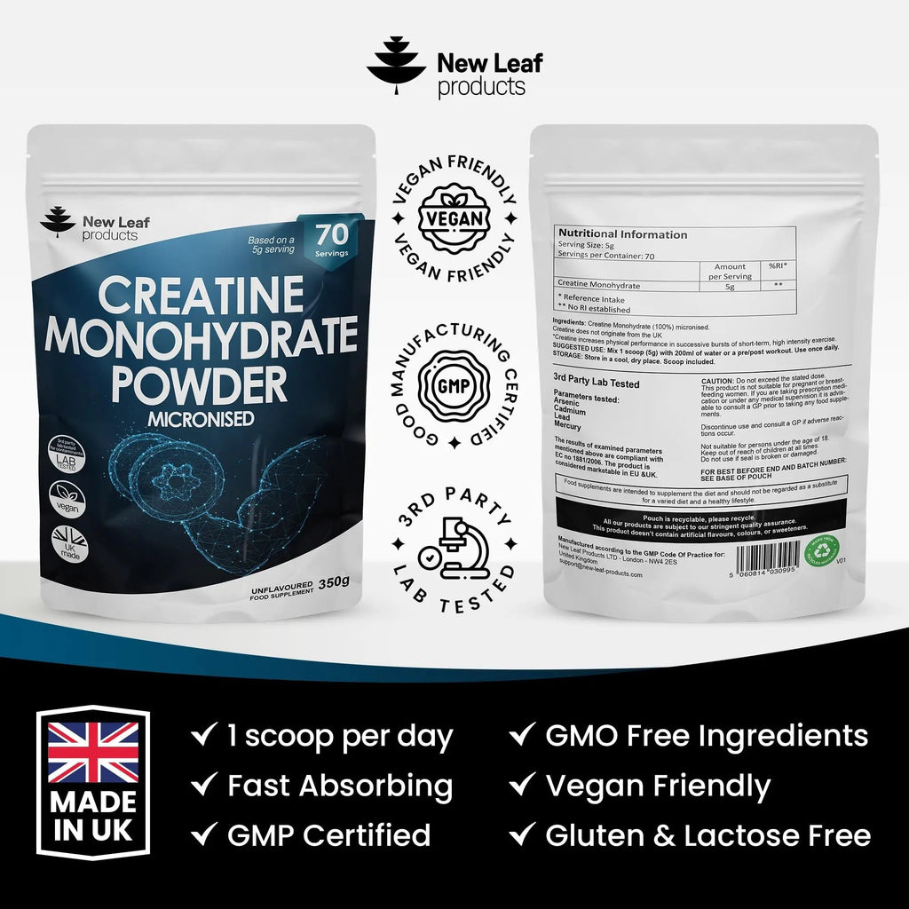 Creatine Monohydrate Powder 100% Pure Micronized Creatine - 350g Increased Absorption - TrustMedUSA