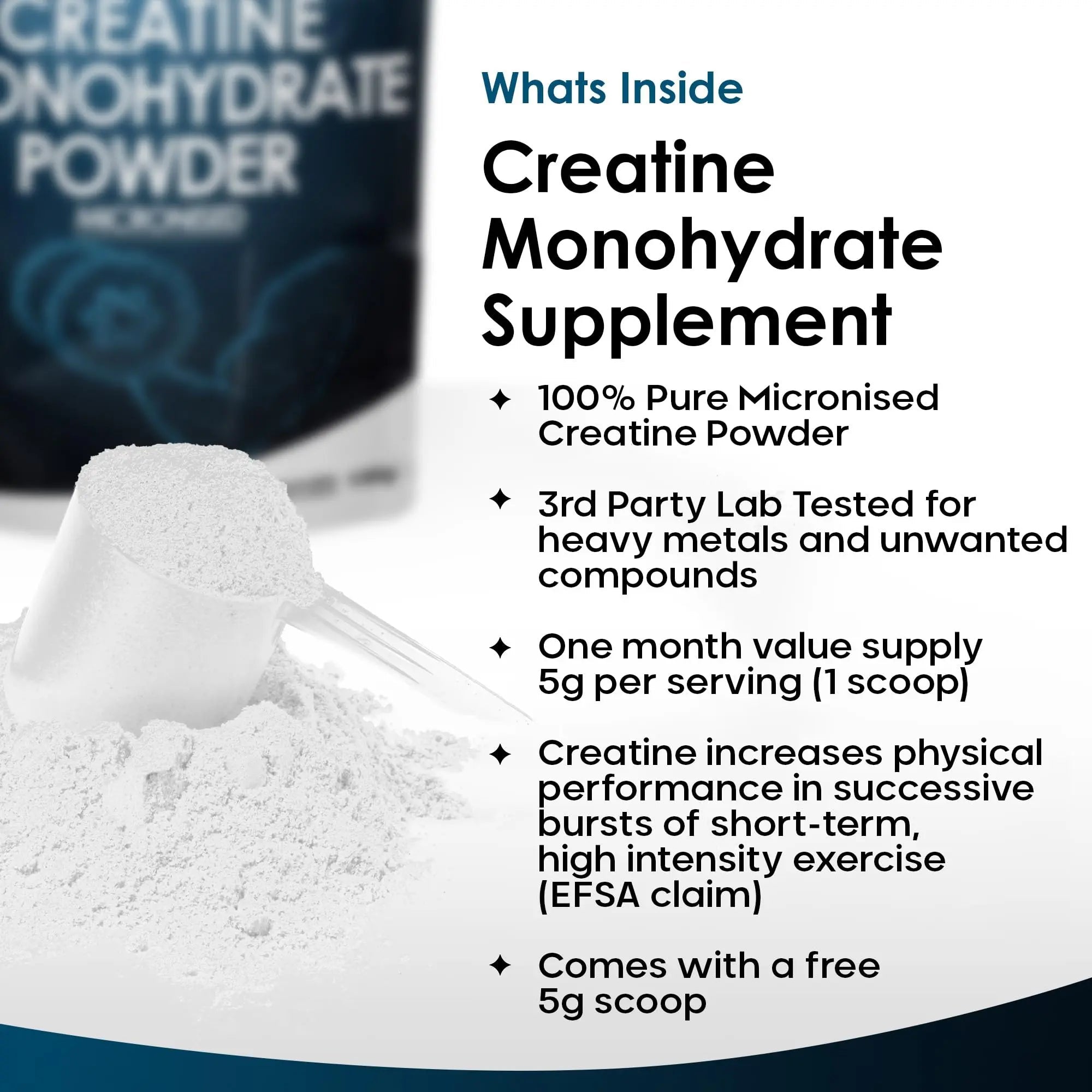 Creatine Monohydrate Powder 100% Pure Micronized Creatine - 350g Increased Absorption - TrustMedUSA