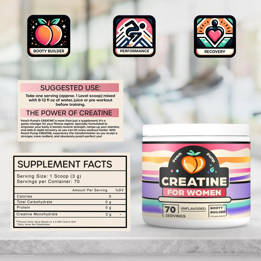 Creatine Supplement for Women's Booty Gains - Unflavored Micronized Creatine - TrustMedUSA